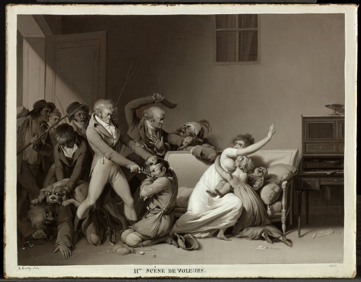 Zweite Szene der Einbrecher: Die Einbrecher verhaftet von Louis Leopold Boilly