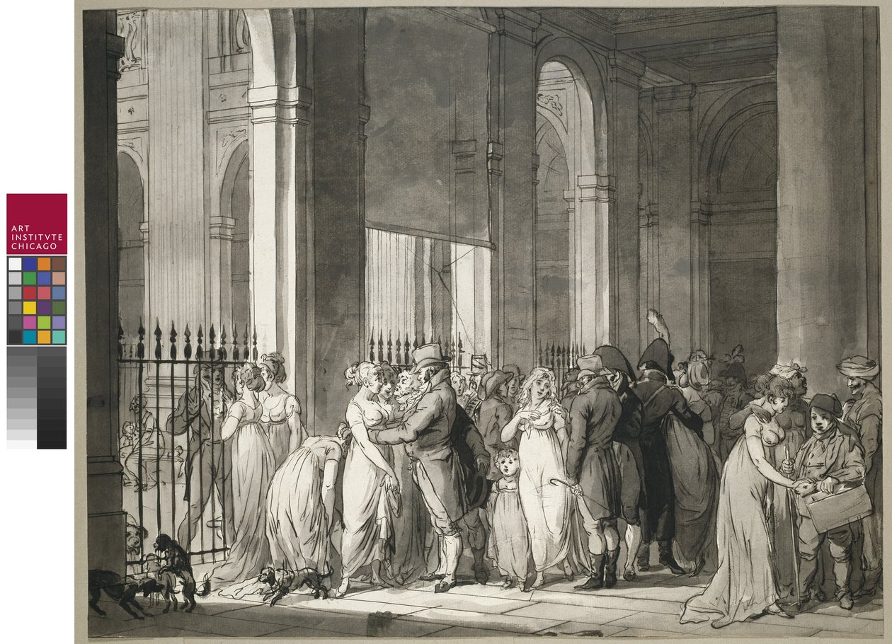 Die Arkaden am Palais Royal, ca. 1804 von Louis Leopold Boilly