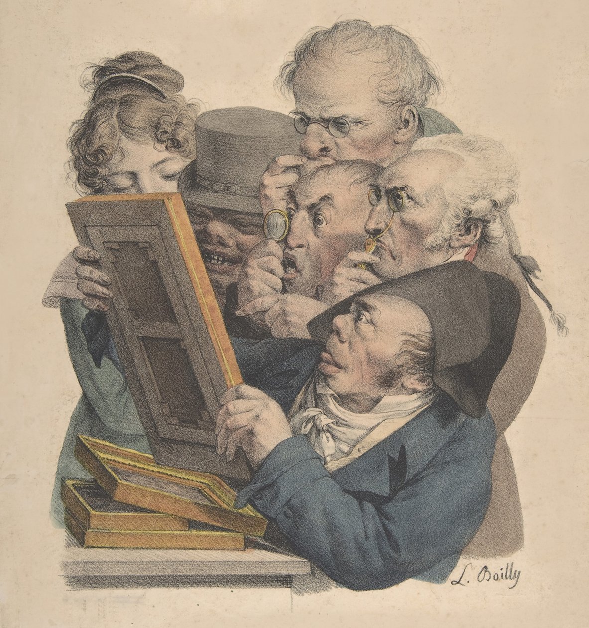 Die Kunstkenner, 1823-28 von Louis Leopold Boilly