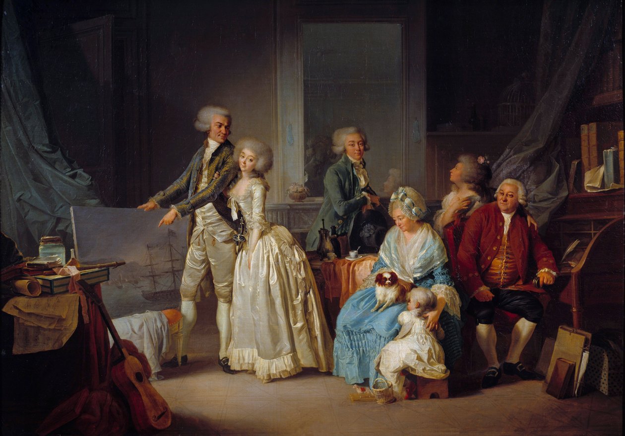 Die Familie Gohin 1787 Paris, Dekorative Künste von Louis Leopold Boilly