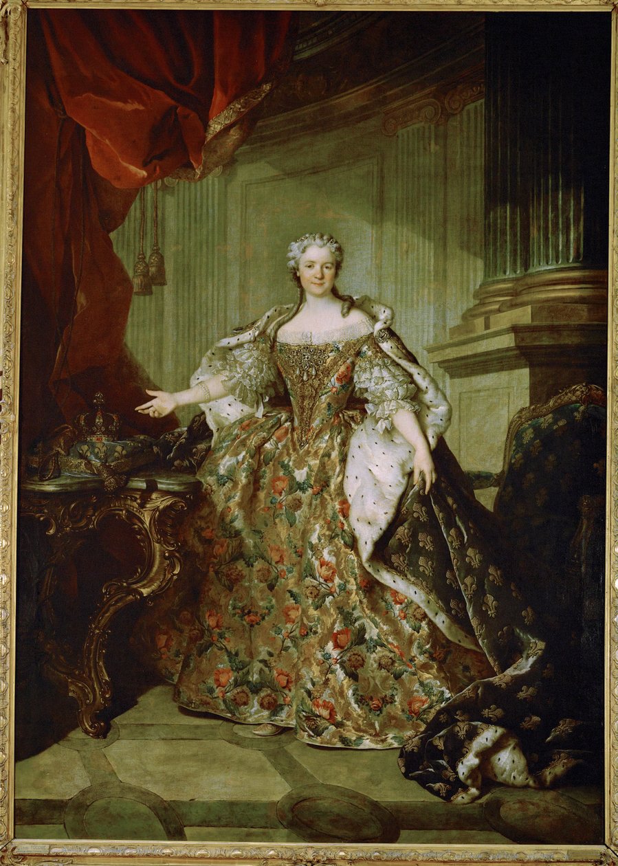 Marie Leszczynska, Königin von Frankreich, Ehefrau von Ludwig XV., Tochter von Stanislaus Leszczynski, König von Polen von Louis M. Tocque