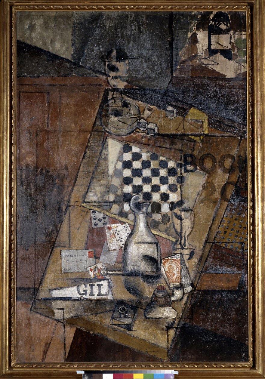 Stillleben mit Schachspiel von Louis Marcoussis