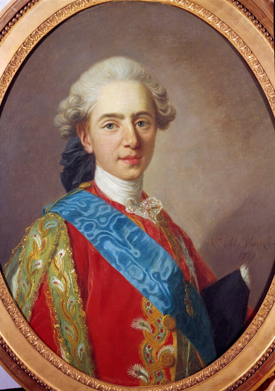 Porträt von Ludwig XVI., König von Frankreich, damals Herzog von Berry (1754-1793). Gemälde von Louis Michel van Loo (1707-1771) 1769 von Louis Michel van Loo