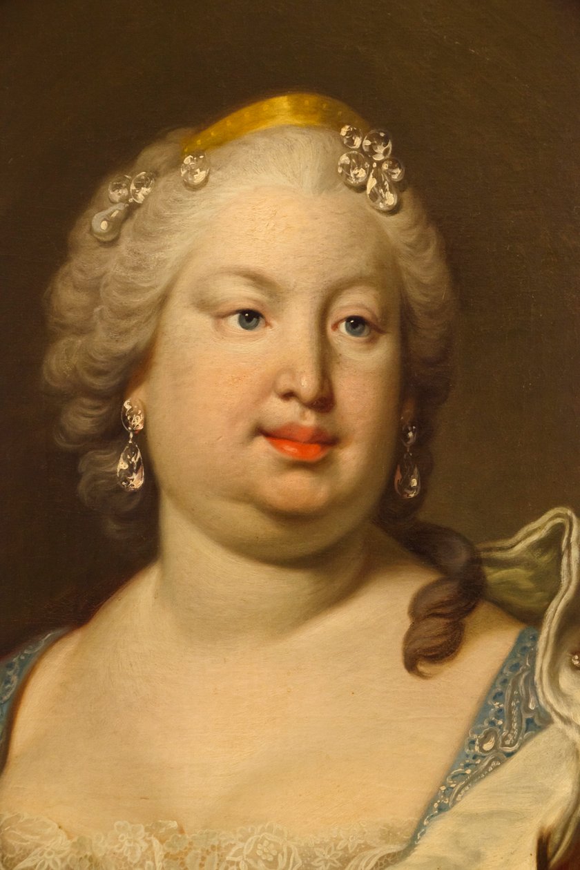 Barbara von Portugal oder Braganza (Detail) von Louis Michel van Loo