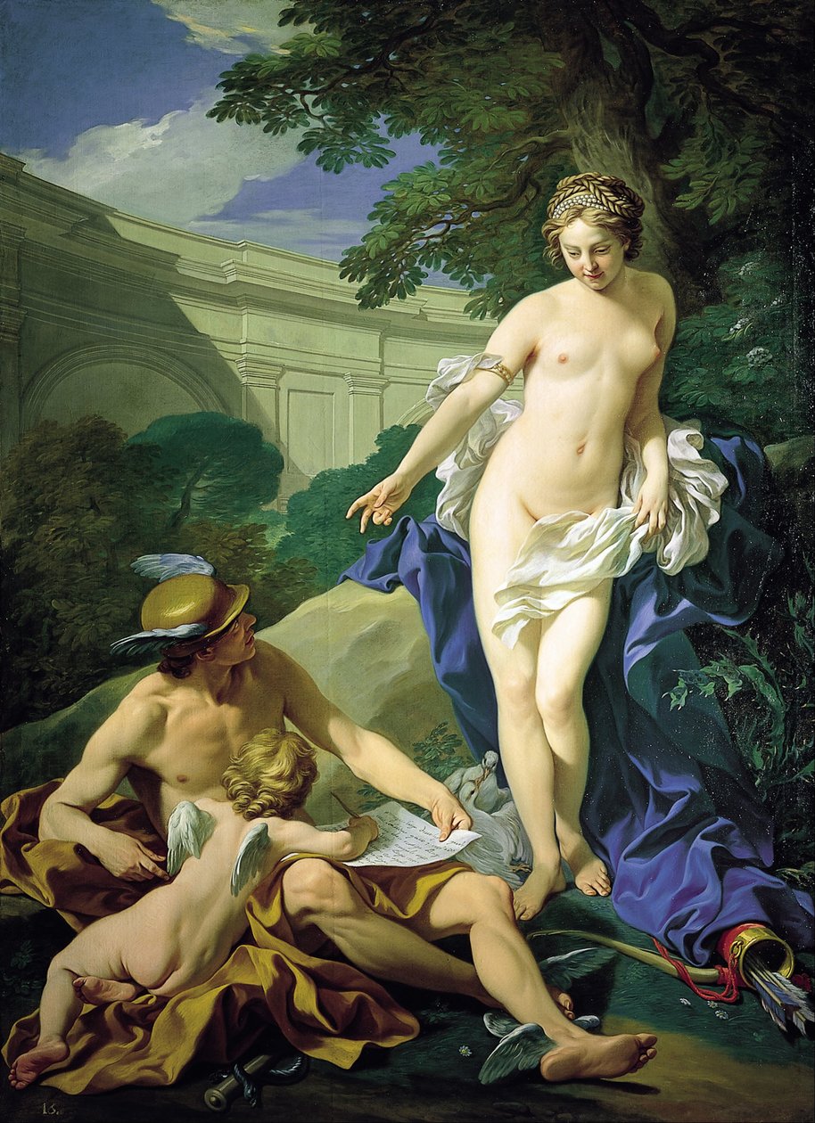 Venus, Merkur und Amor von Louis Michel van Loo
