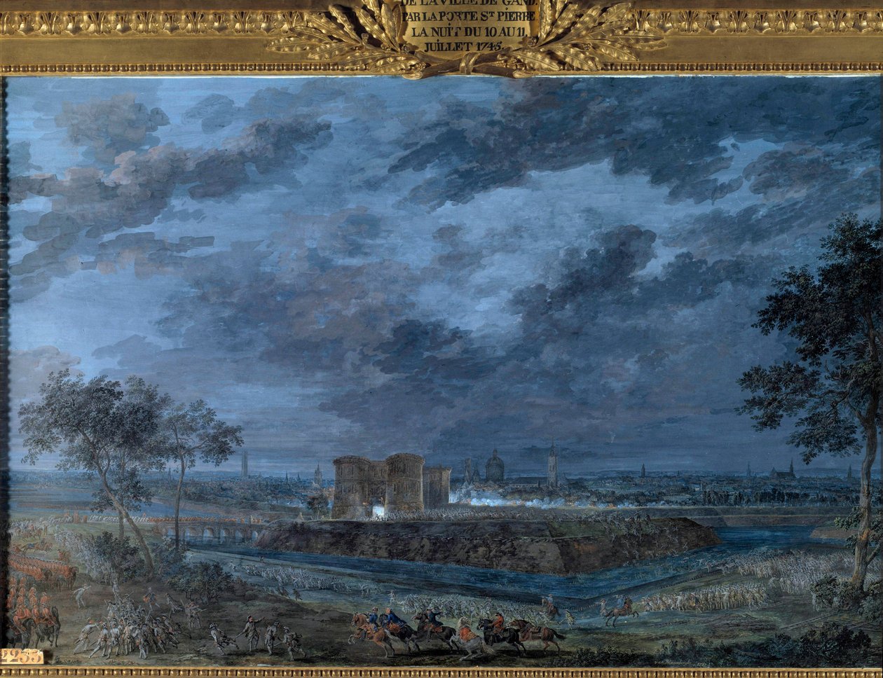 Die Eroberung von Gent in der Nacht vom 10. auf den 11. Juli von Louis Nicolas van Blarenberghe