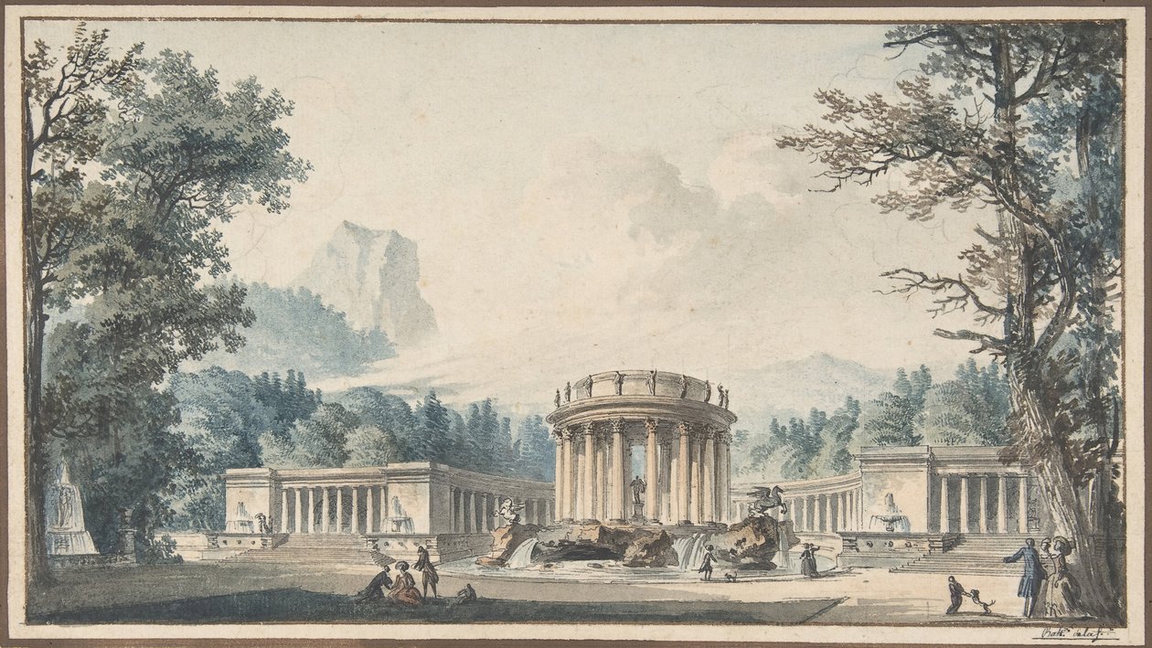 Projekt für eine Festdekoration von Louis Pierre Baltard