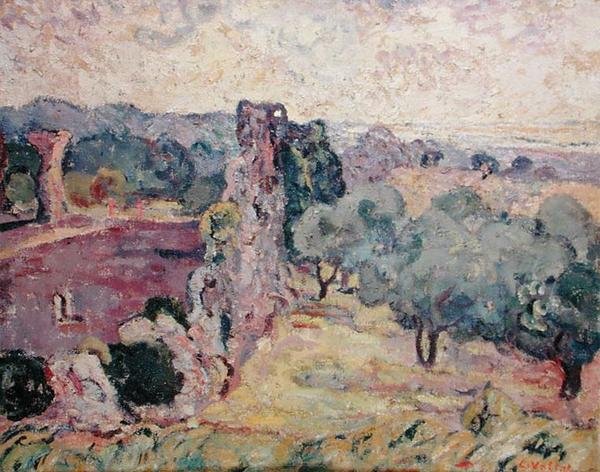 Landschaft im Süden Frankreichs, ca. 1908 von Louis Valtat