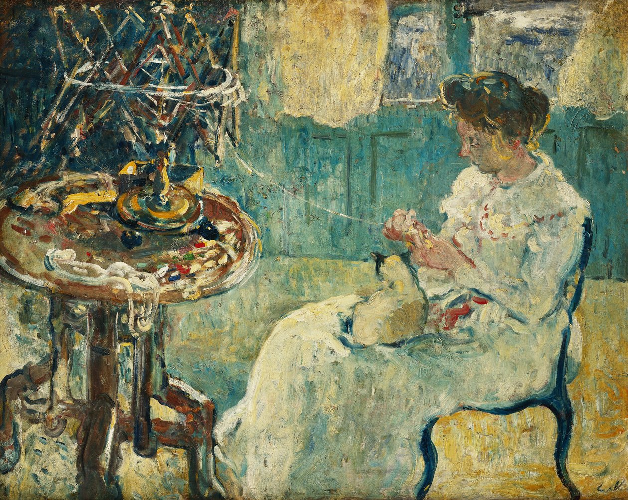 Frau mit Spule von Louis Valtat