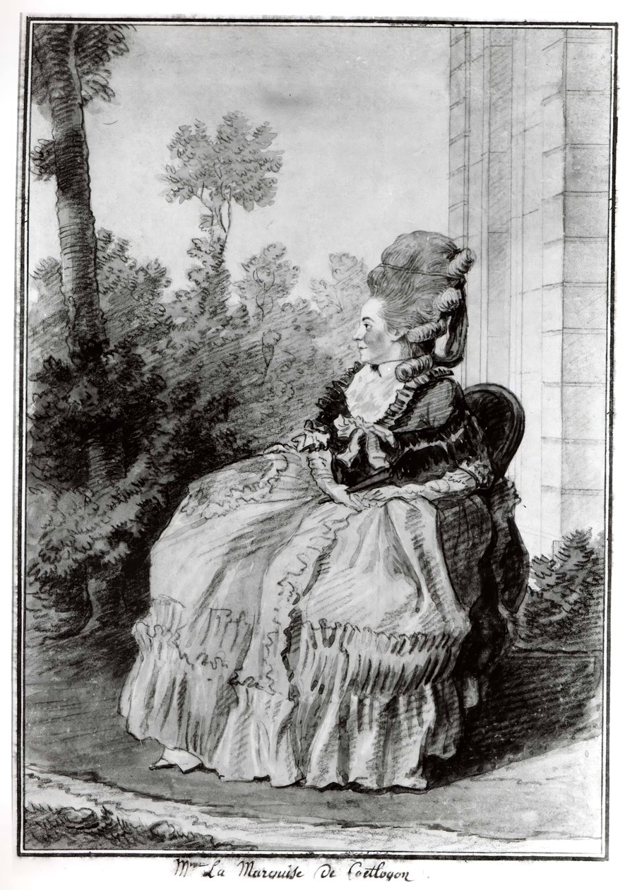 Madame la Marquise de Coëtlogon von Louis de Carmontelle