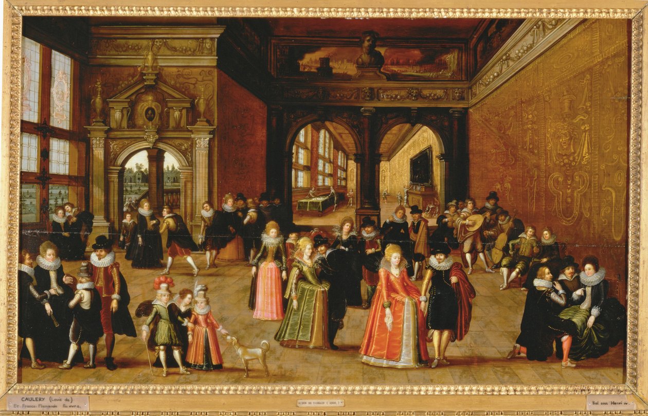 Ball während der Herrschaft von König Heinrich IV. von Louis de Caullery