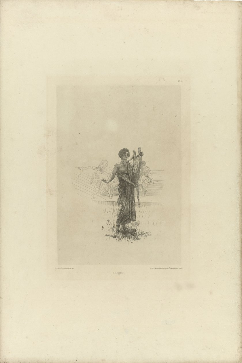 Skizze für den Improvisator von Lourens Alma Tadema