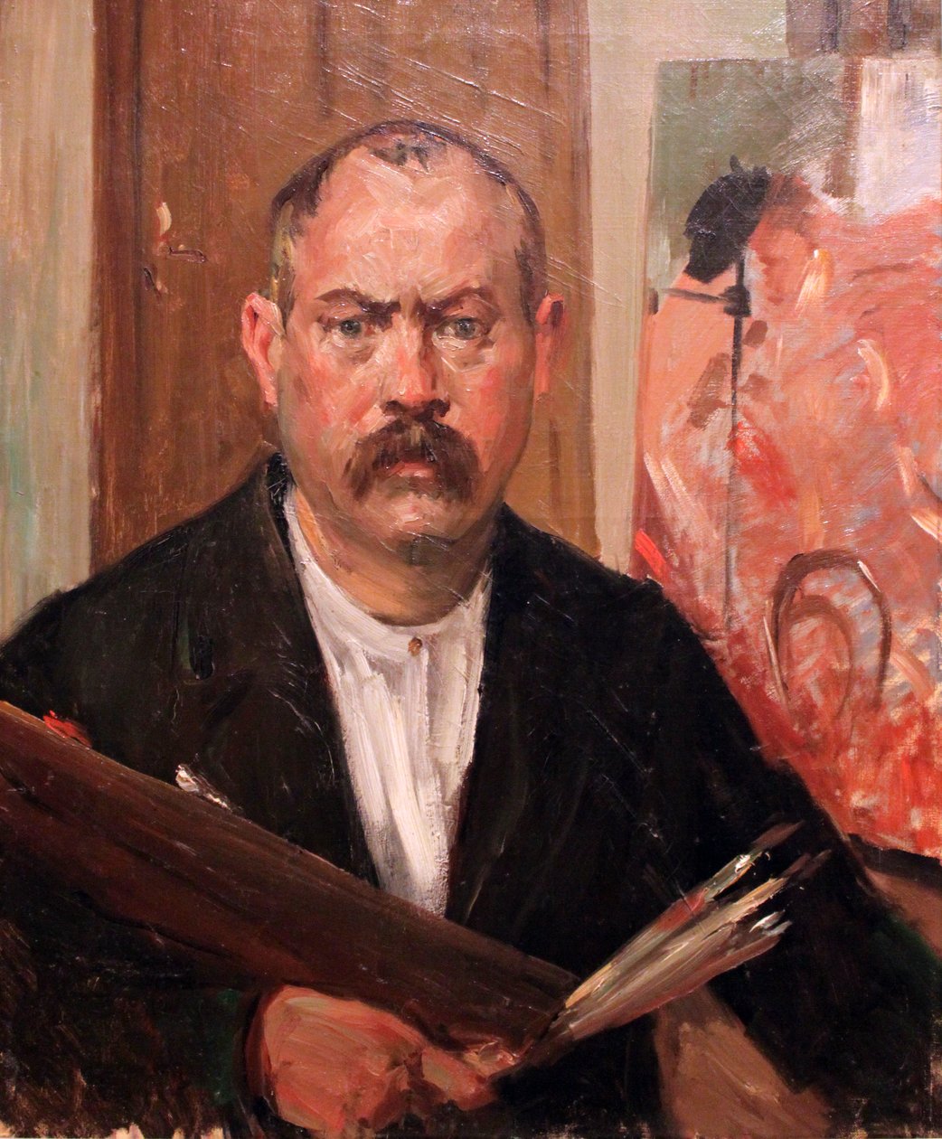 Selbstporträt ohne Kragen von Lovis Corinth