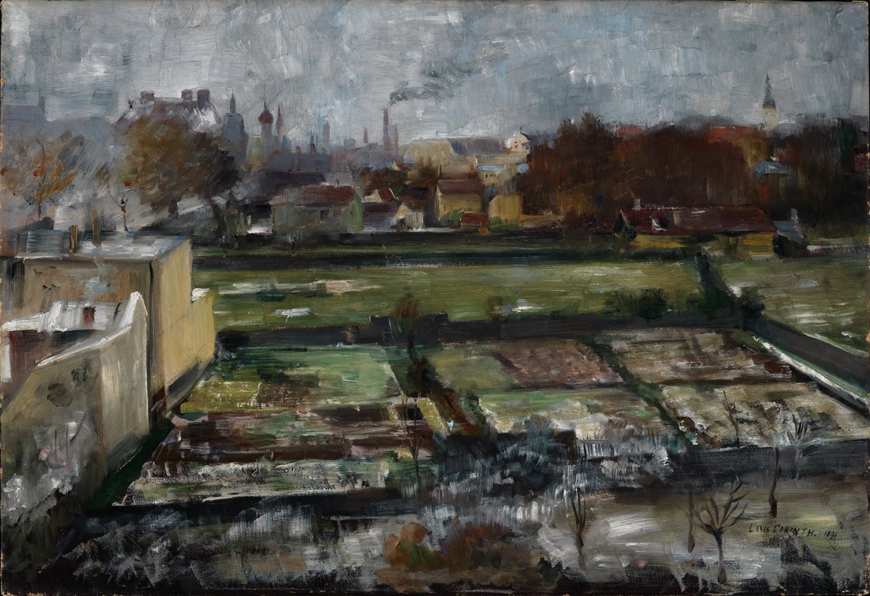 Blick aus Münchner Atelier von Lovis Corinth