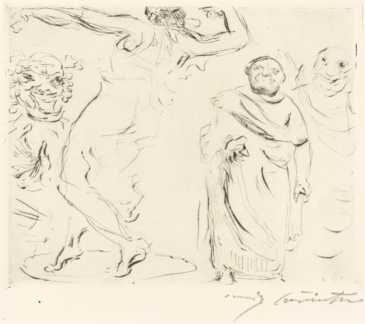 Das Gastmahl des Trimalchio: pl. XI, 1919 von Lovis Corinth