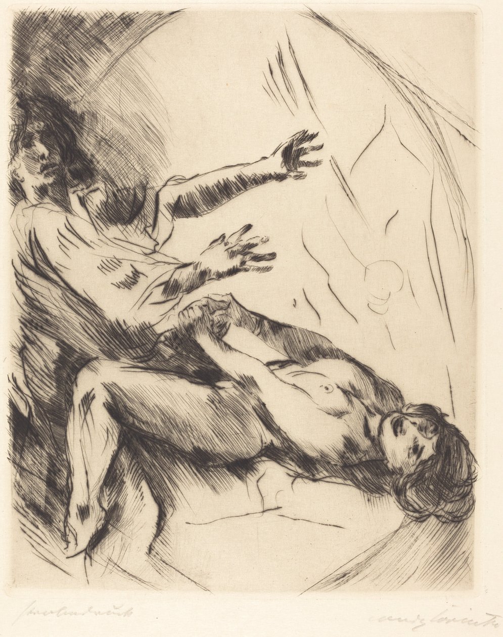Joseph und Potiphars Weib I von Lovis Corinth