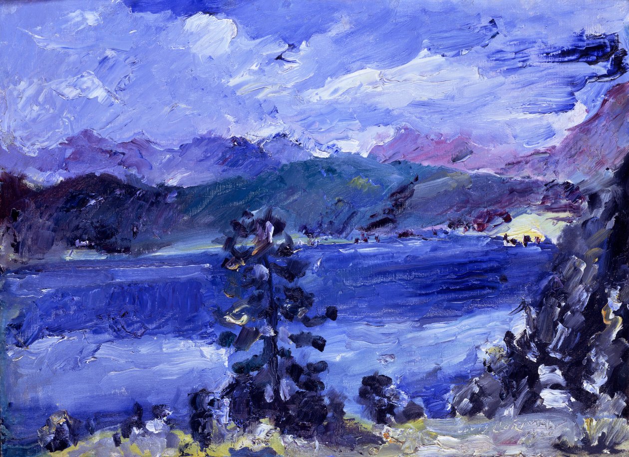 Walchensee mit Lärche von Lovis Corinth