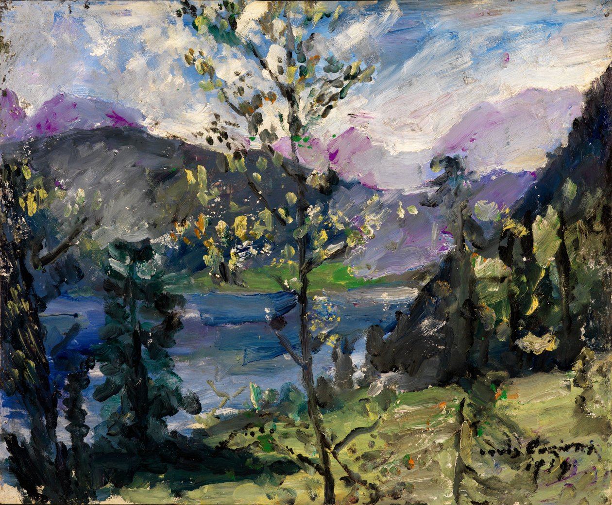 Landschaft am Walchensee von Lovis Corinth