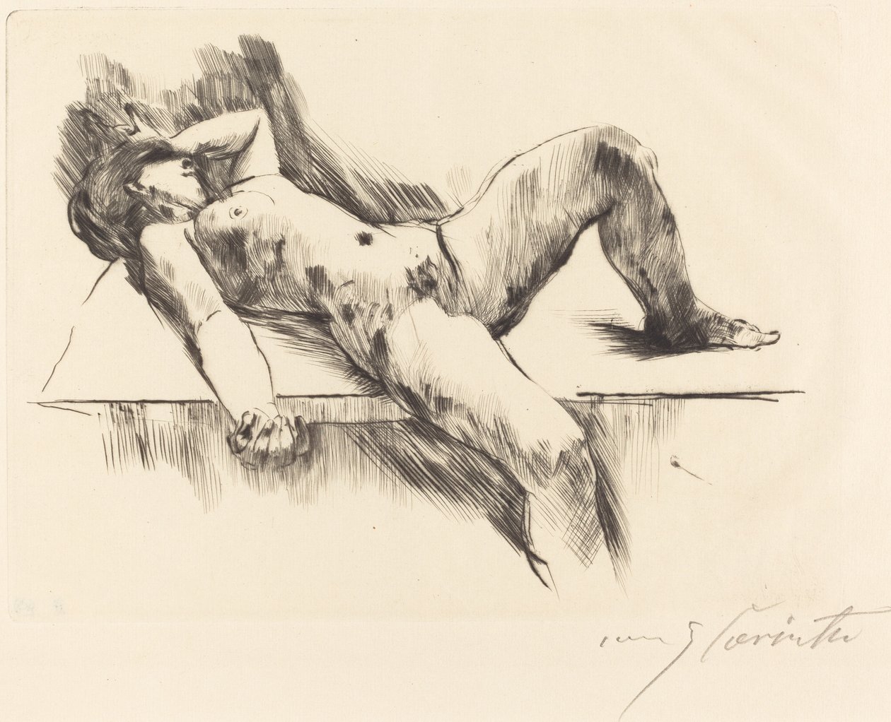 Liegender weiblicher Akt III von Lovis Corinth