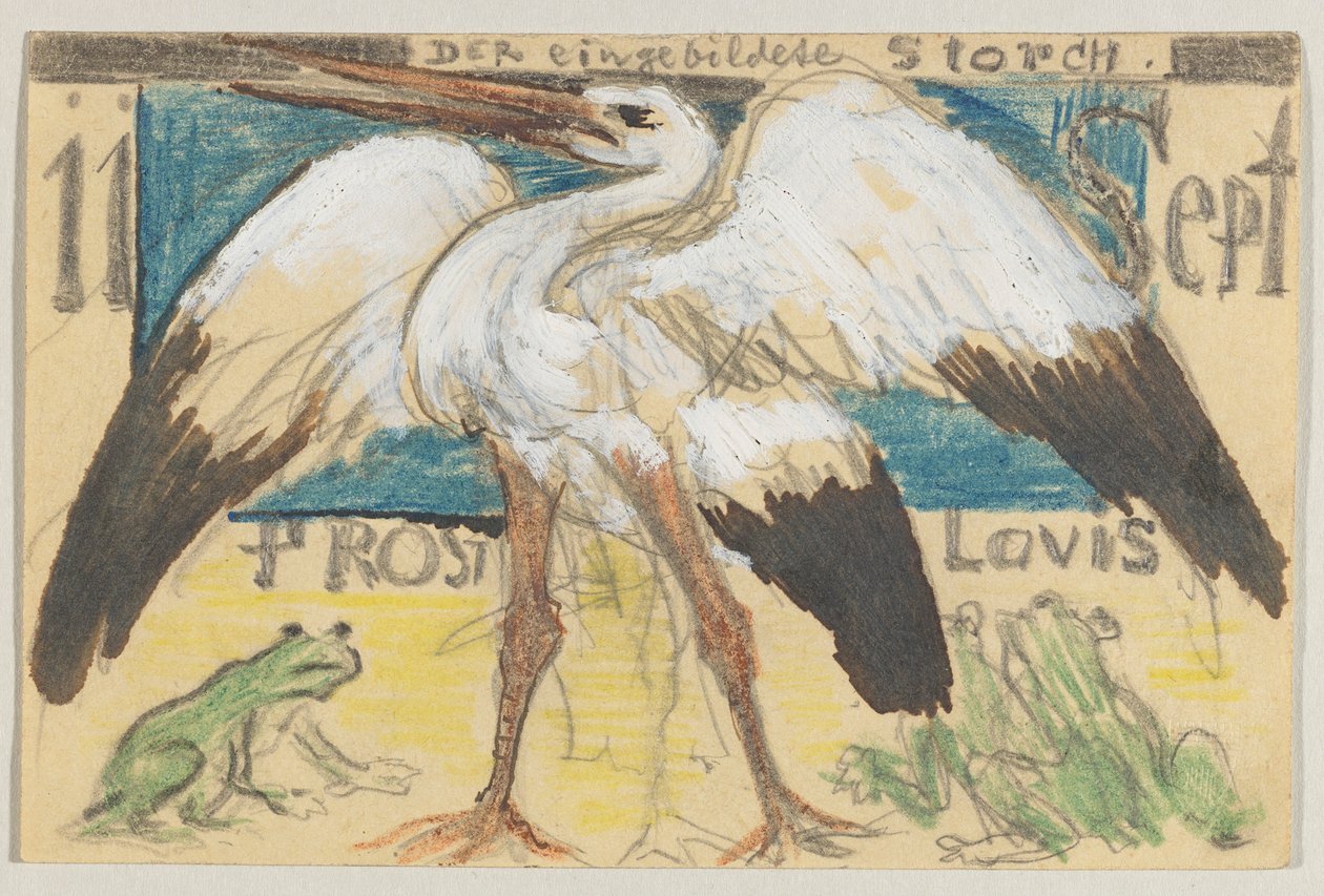 Lovis Corinth an Carl Strathmann: Postkarte, Poststempel 12. September 1905 von Lovis Corinth