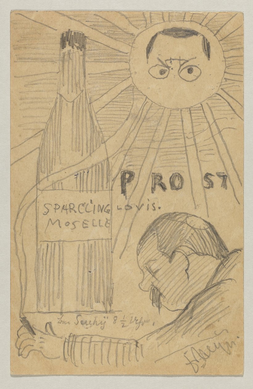 Lovis Corinth an Carl Strathmann: Postkarte, Poststempel 26. Dezember 1897 von Lovis Corinth