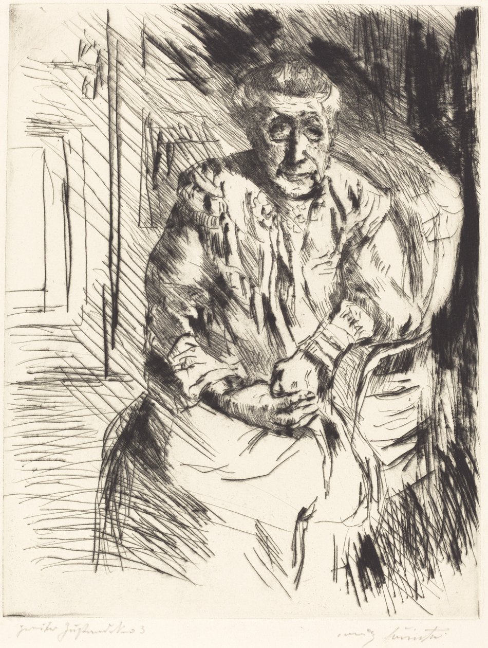 Meine Schwiegermutter, 1919 von Lovis Corinth