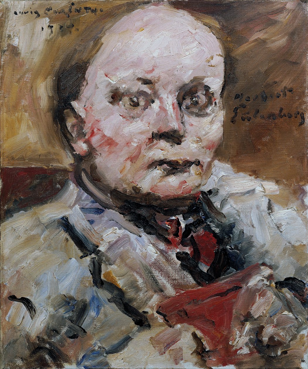 Porträt des Dichters Herbert Eulenberg, 1924 von Lovis Corinth