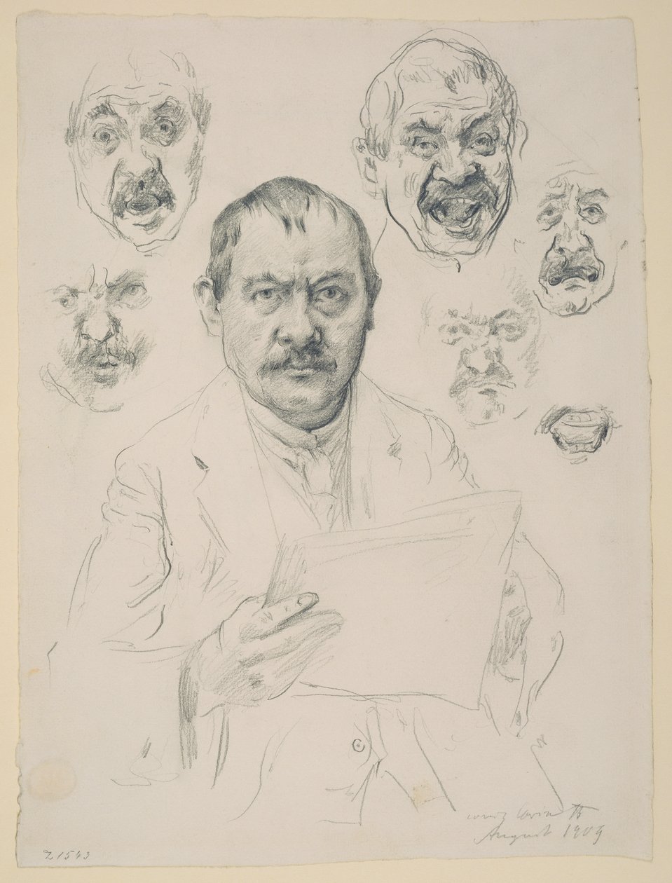 Studien zu einem Selbstbildnis von Lovis Corinth