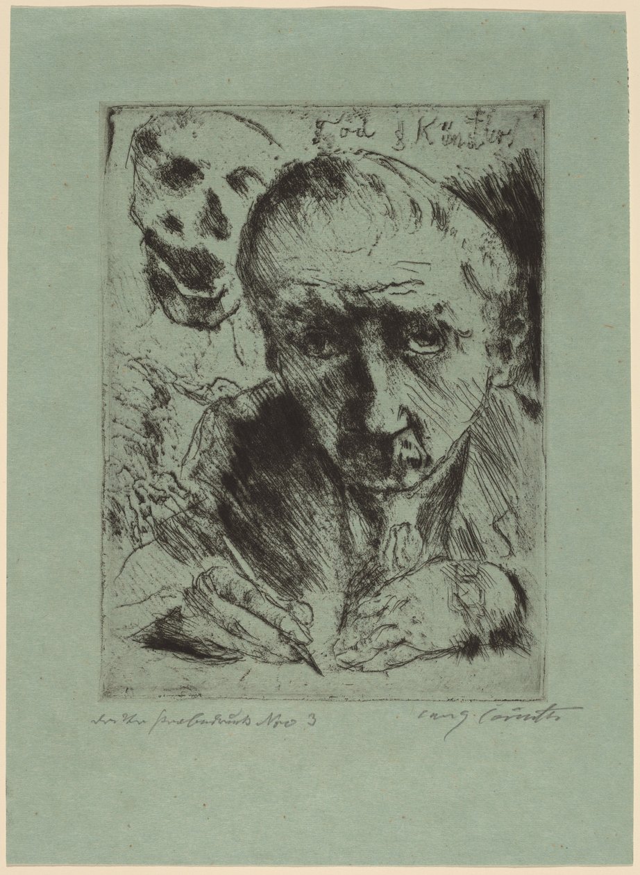 Tod und Künstler von Lovis Corinth
