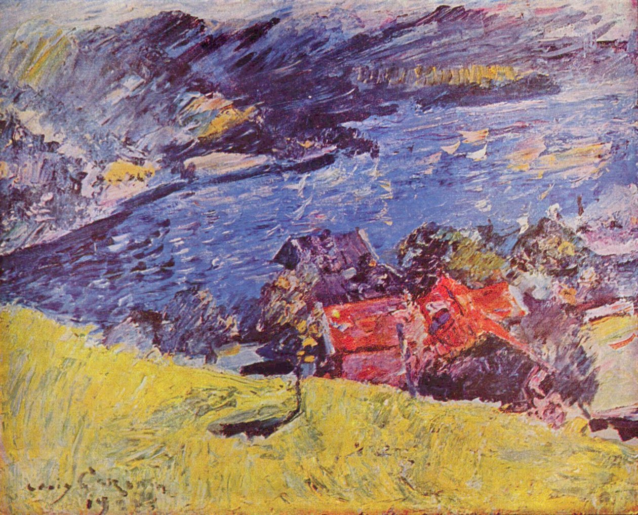 Walchensee, Gelbe Wiese von Lovis Corinth