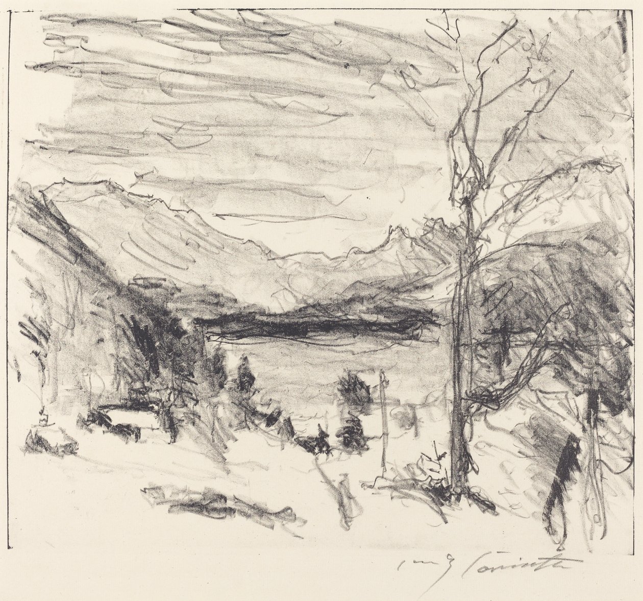 Walchensee im Nebel, 1920 von Lovis Corinth