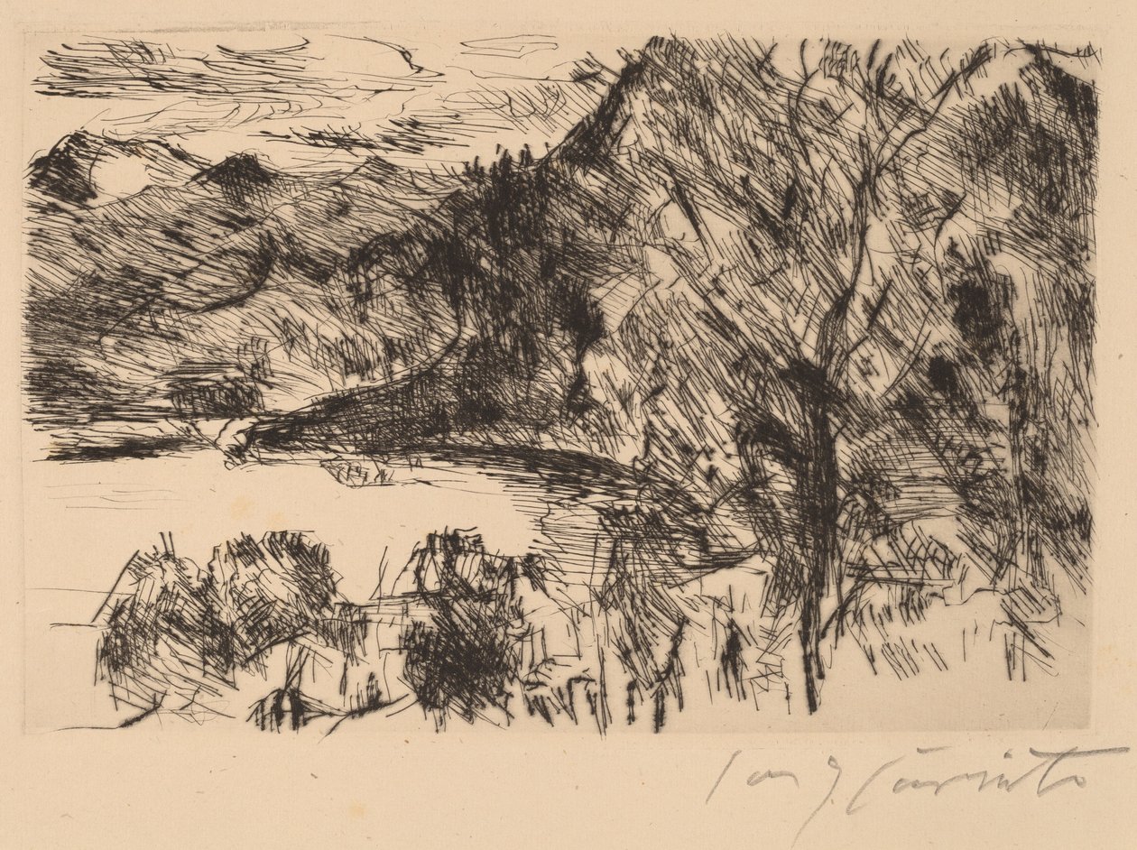 Walchensee mit Jochberg von Lovis Corinth