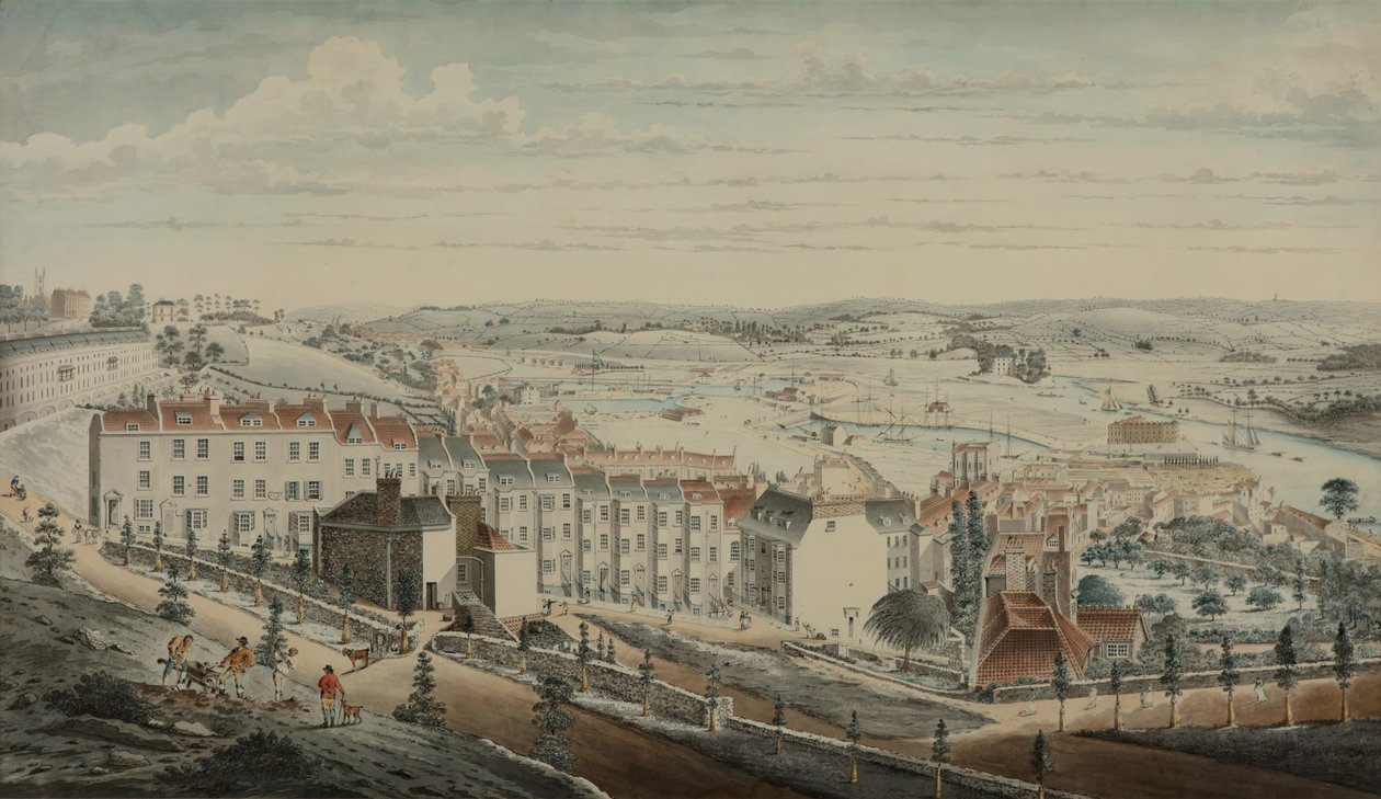 Ansicht von Granby Hill, Clifton, vom Westen von Lt.Col.William Booth