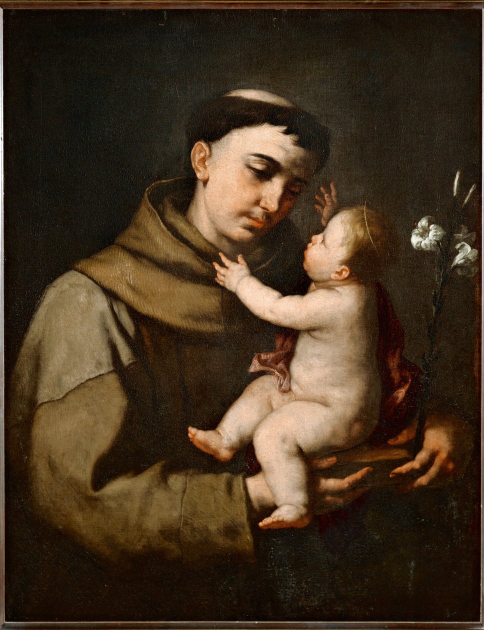 Der heilige Antonius von Padua und das Jesuskind von Luca (circle of) Giordano
