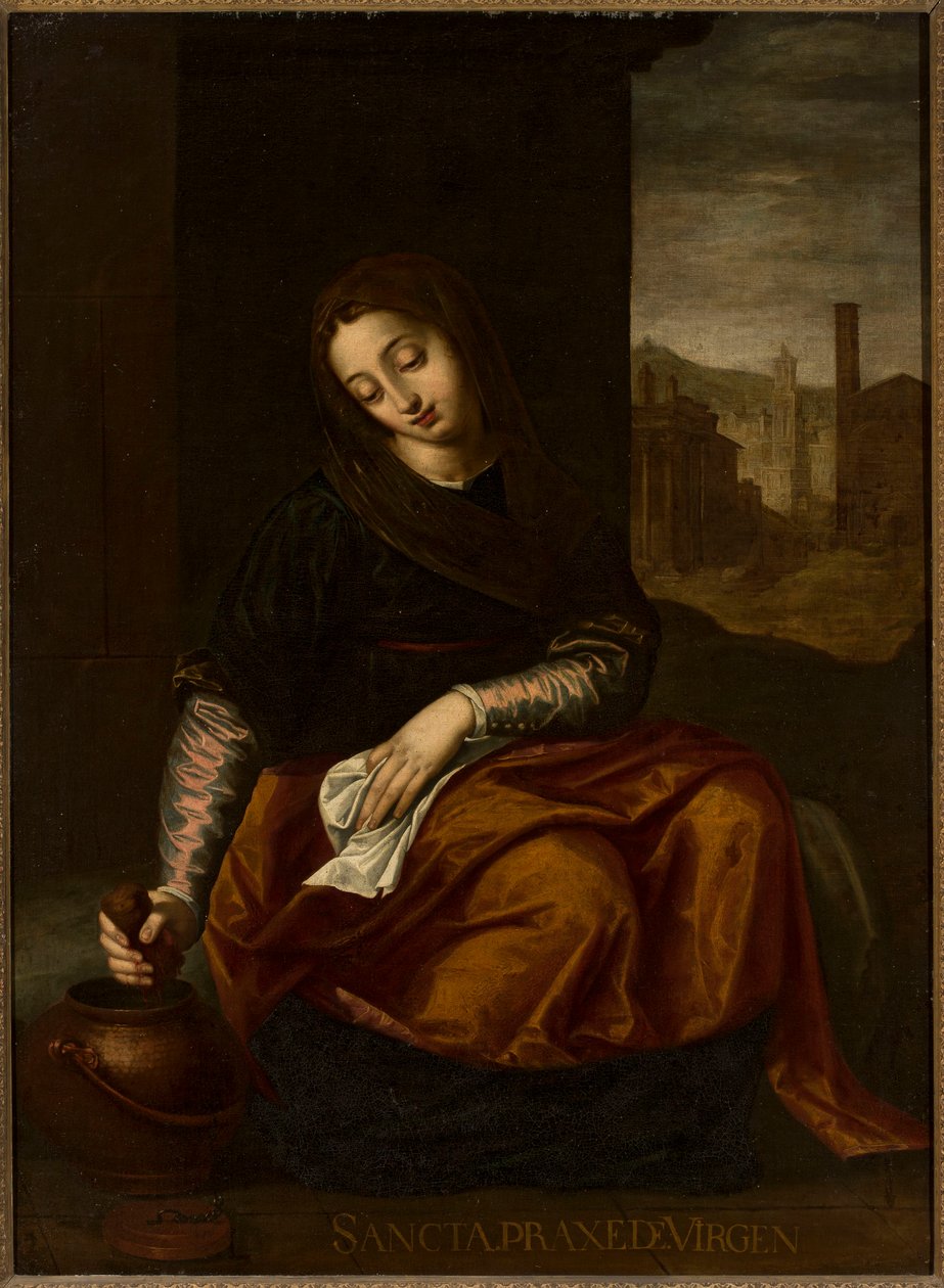 Heilige Prakseda von Luca Cambiaso