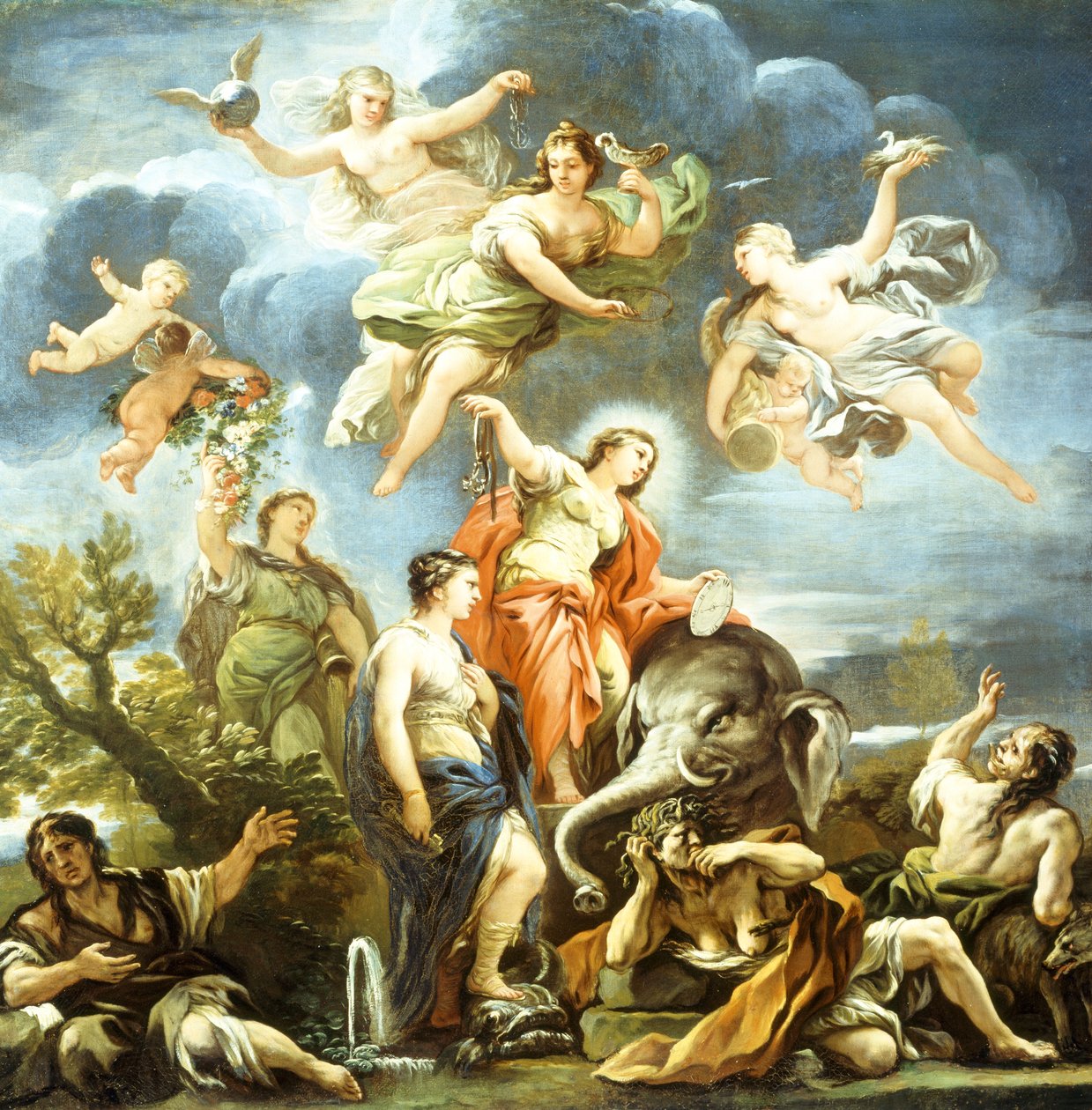 Allegorie der Mäßigung von Luca Giordano