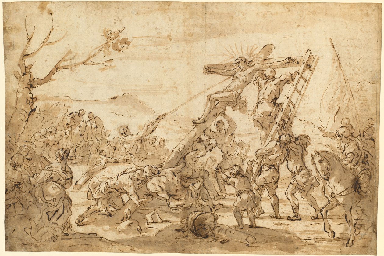 Die Kreuzaufrichtung von Luca Giordano