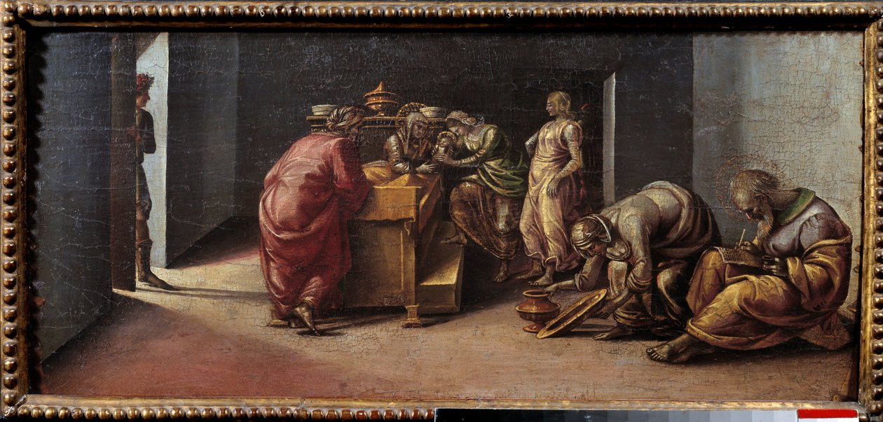 Die Geburt des Heiligen Johannes des Täufers (15. Jahrhundert) von Luca Signorelli