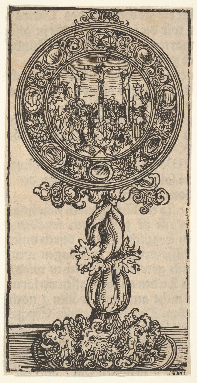 Ein vergoldeter Pacifical mit einer Kreuzigung, aus der großen Serie der Wittenberger Reliquien, 1509 von Lucas Cranach the Elder
