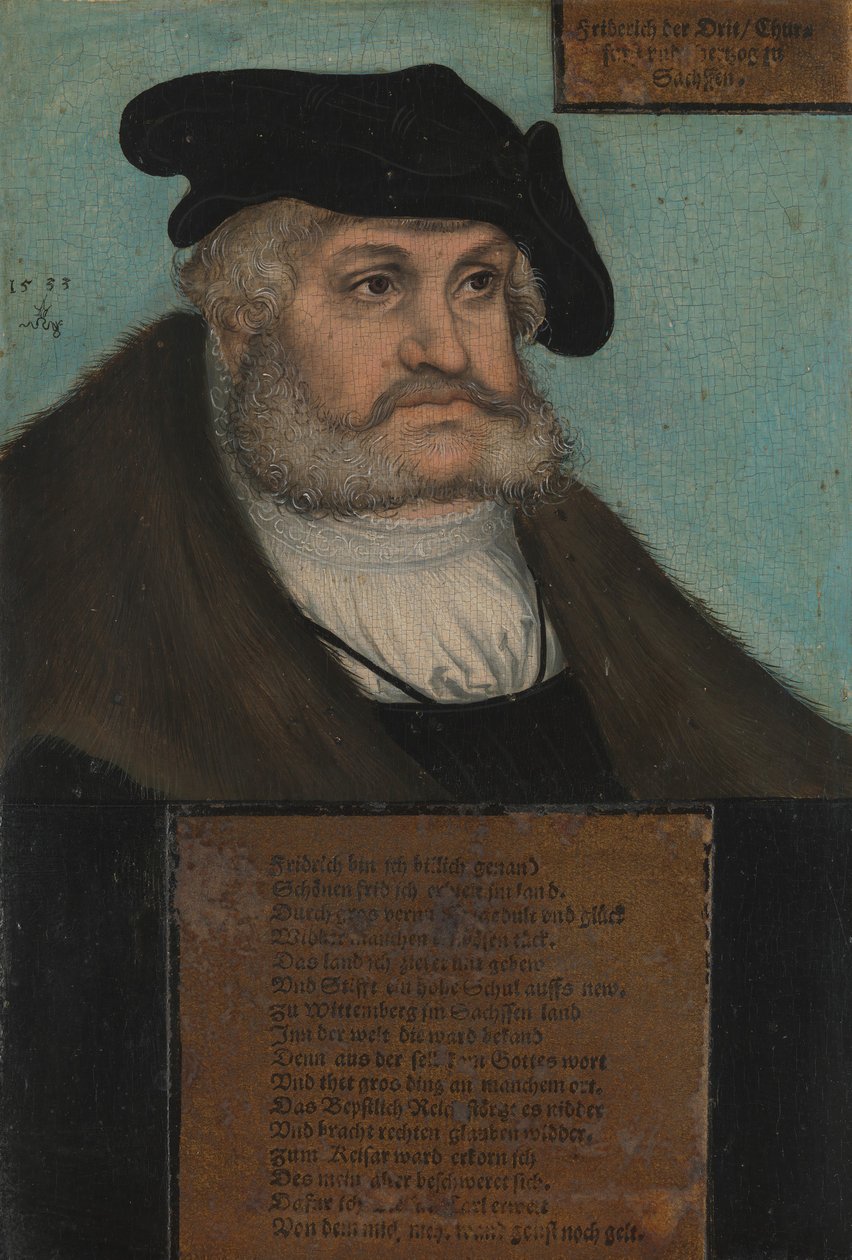 Friedrich III. 1463-1525, der Weise, Kurfürst von Sachsen, 1533 von Lucas Cranach the Elder