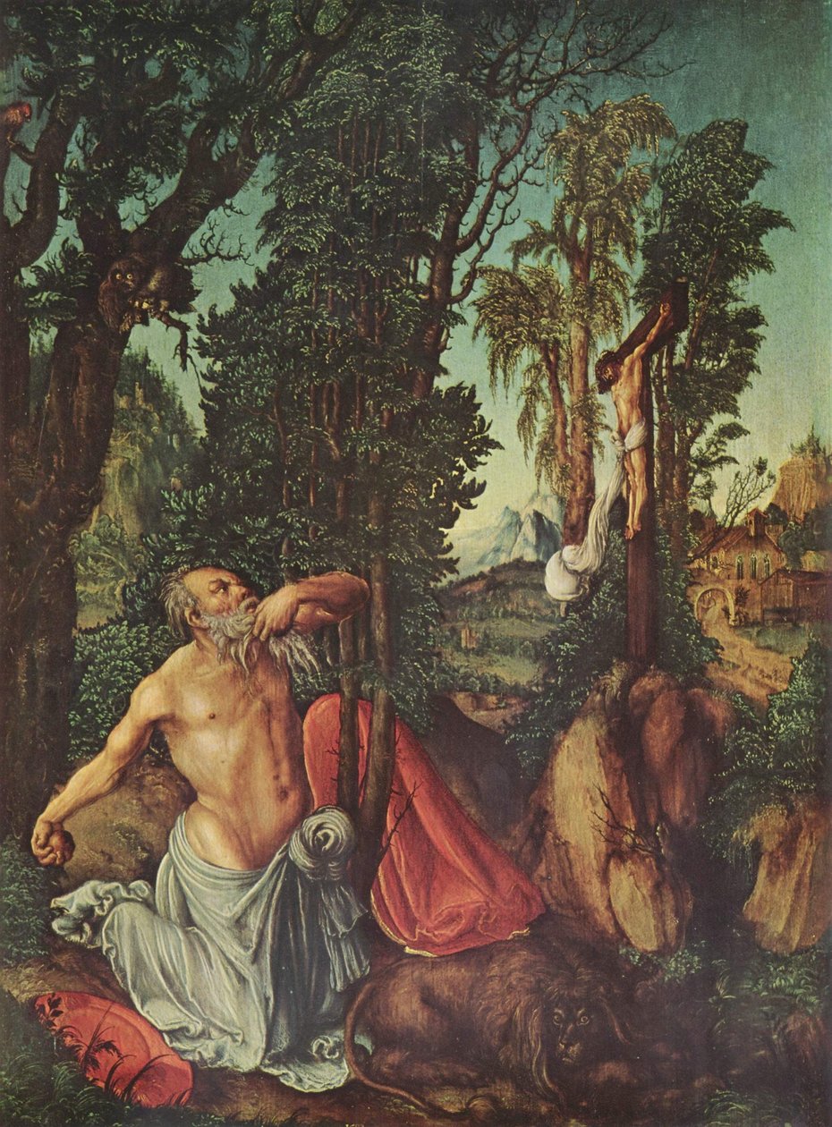Büßender hl. Hieronymus von Lucas Cranach the Elder