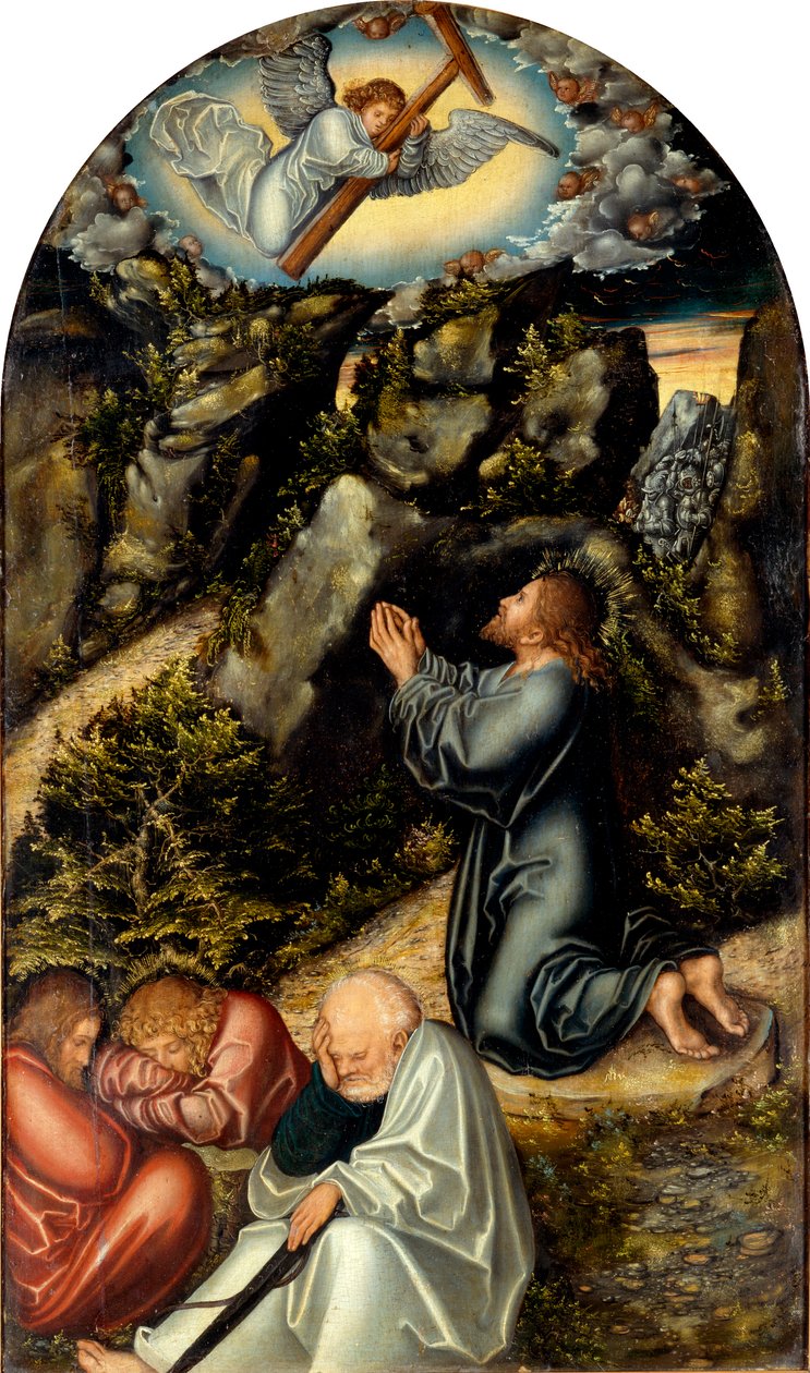 Christus am Ölberg von Lucas Cranach the Elder