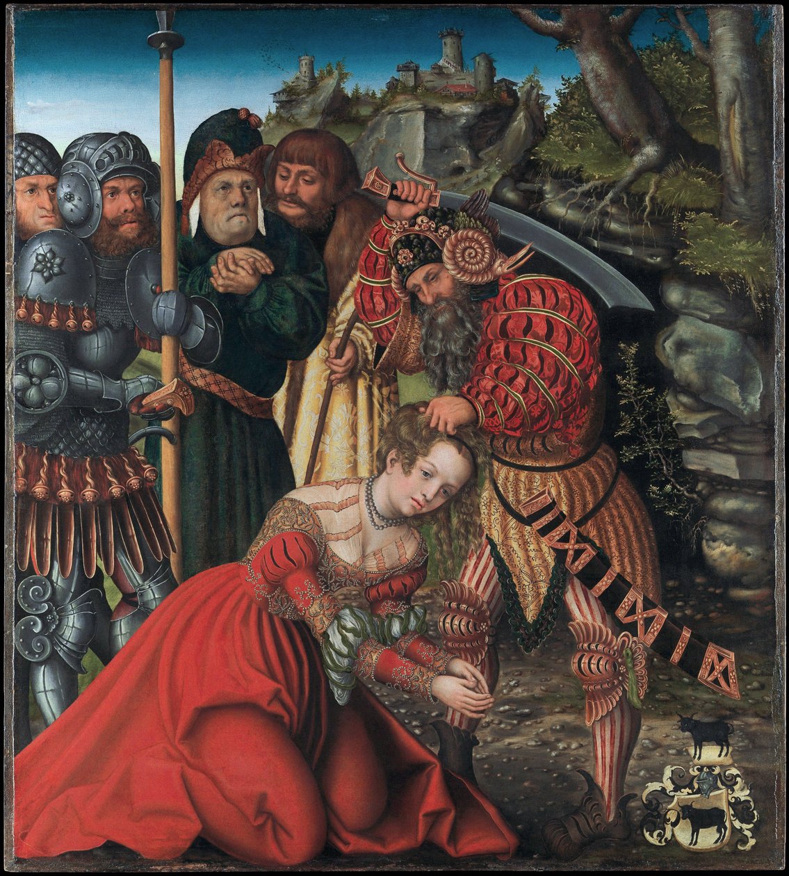 Das Martyrium der Heiligen Barbara von Lucas Cranach the Elder