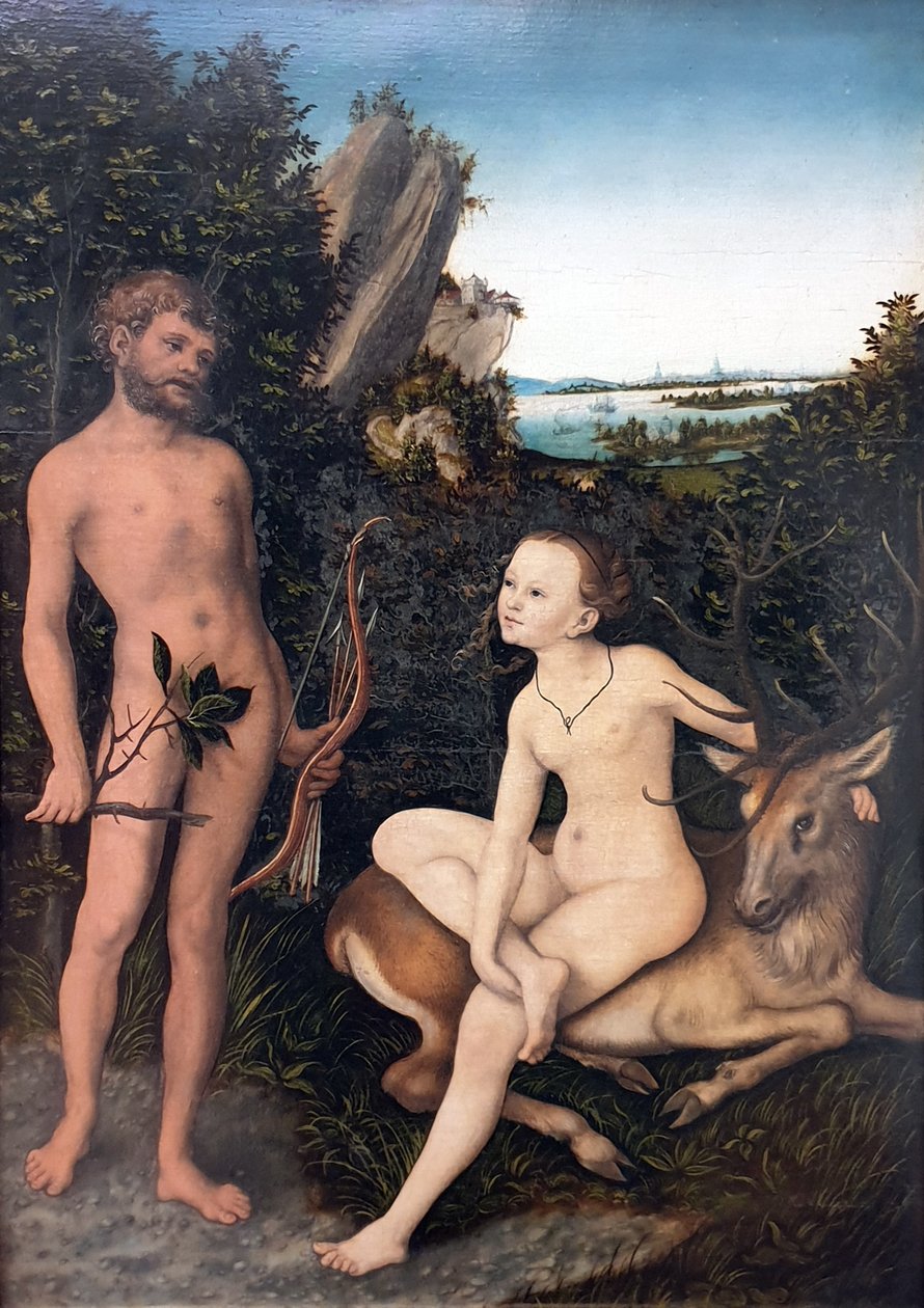 Landschaft mit Apoll und Diana von Lucas Cranach the Elder