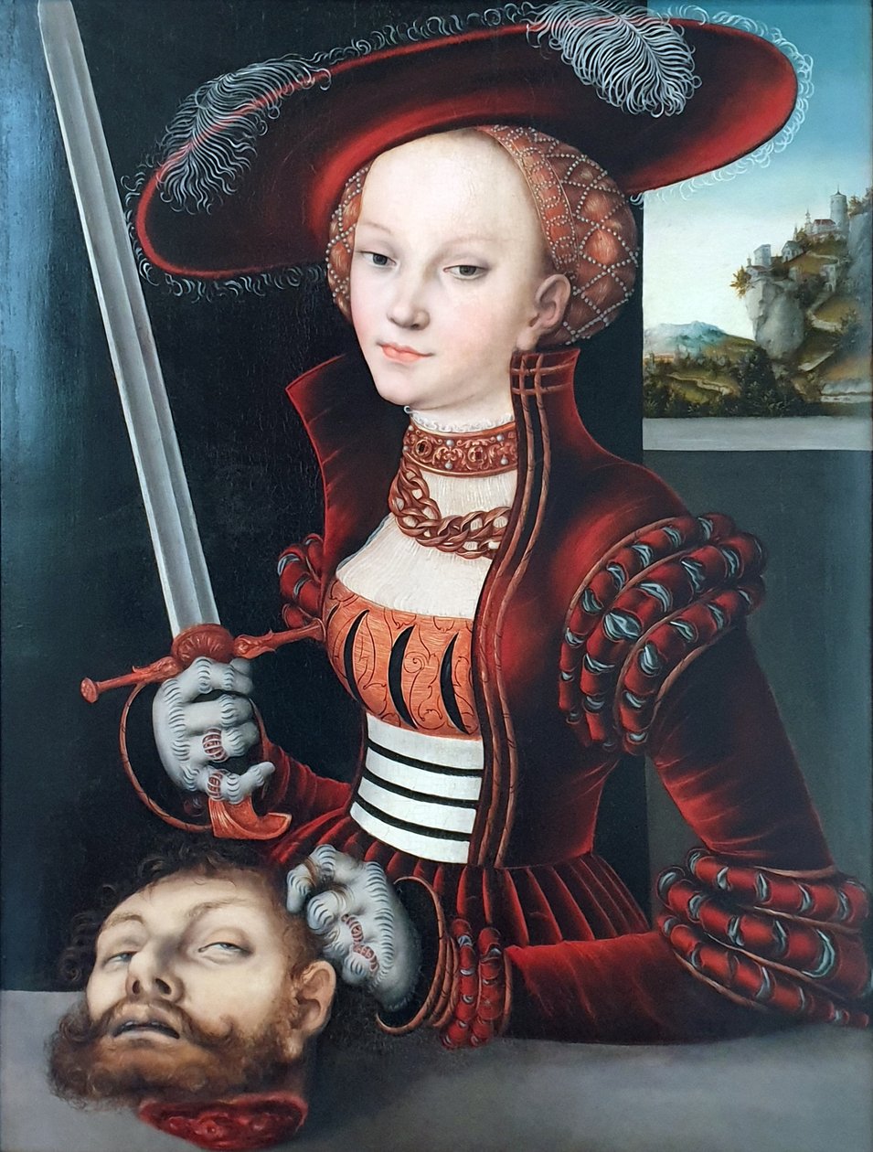 Judith mit dem Haupt des Holofernes von Lucas Cranach the Elder