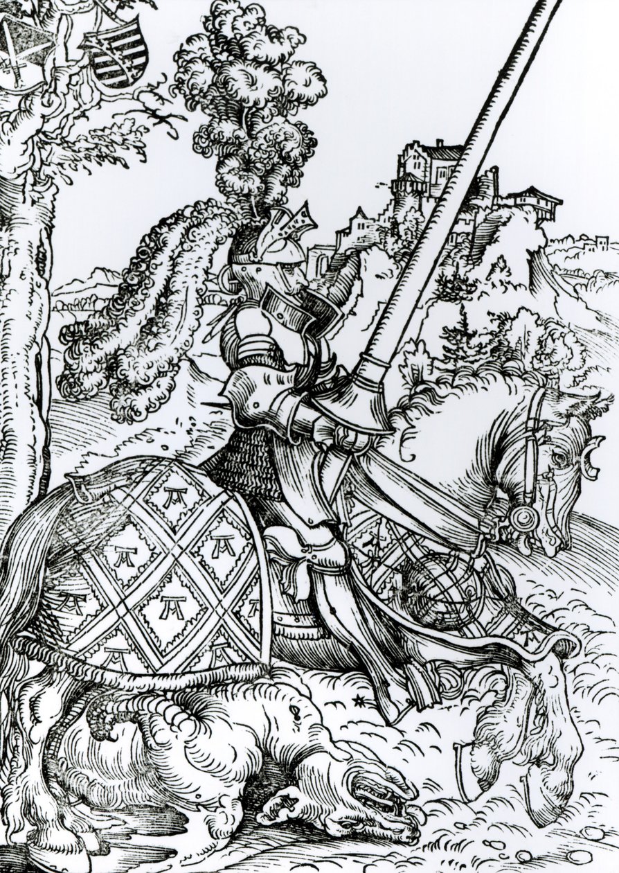 St. Georg zu Pferd, 1507 von Lucas Cranach the Elder