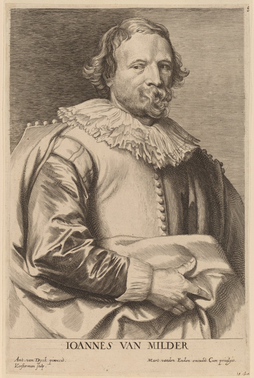 Jan van Mildert von Lucas Emil Vorsterman after Sir Anthony van Dyck