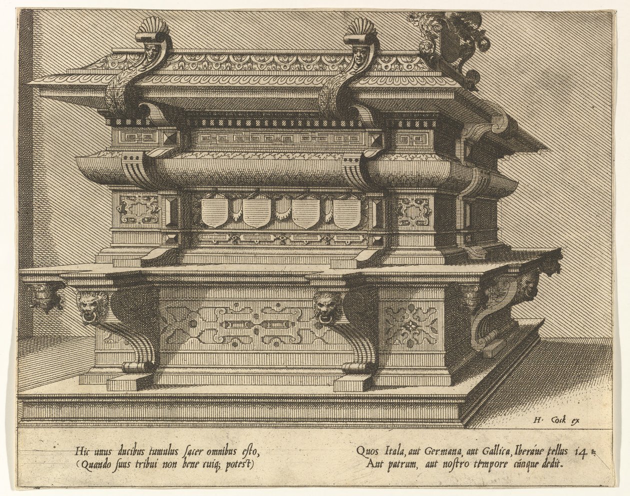 Cnotaphiorum 14, 1563. Schöpfer: Johannes van Doetecum I, Lucas van Doetecum von Lucas van Doetecum