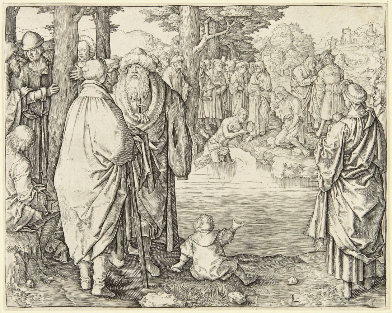 Taufe Christi von Lucas van Leyden