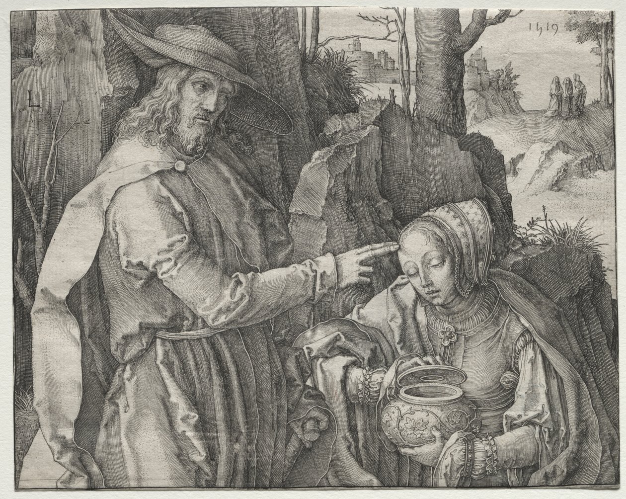 Christus als Gärtner erscheint der heiligen Maria Magdalena von Lucas van Leyden